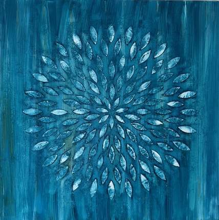Blue Weathered (24x24)